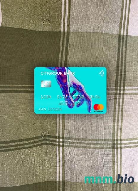 USA Citigroup bank wygląd zdjęcia mastercard skan PSD + zdjęcie